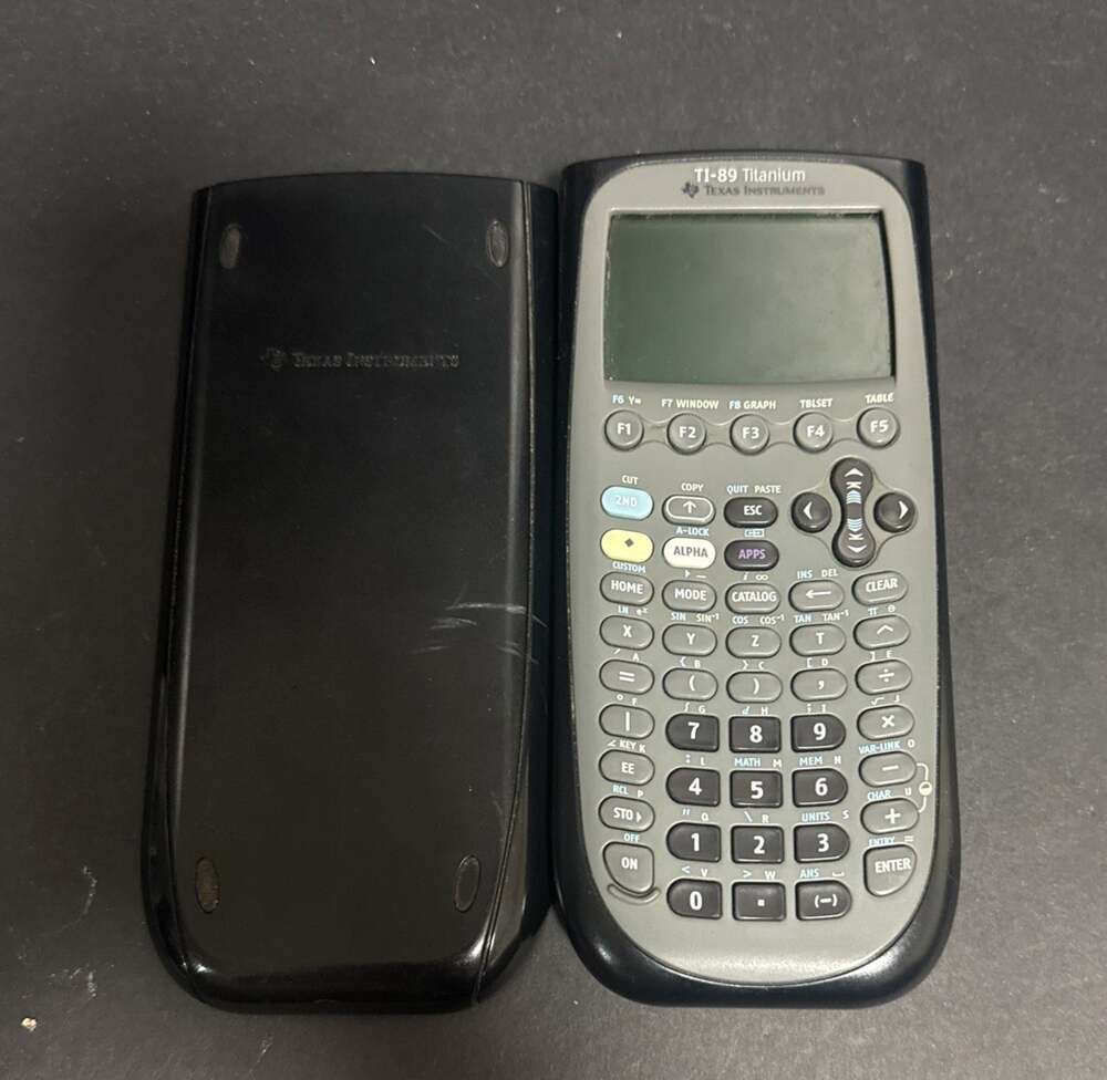 Texas Instruments TI-89 Titanium Graphing Calculator Black Gray Calculus Math - Picture 1 of 7
